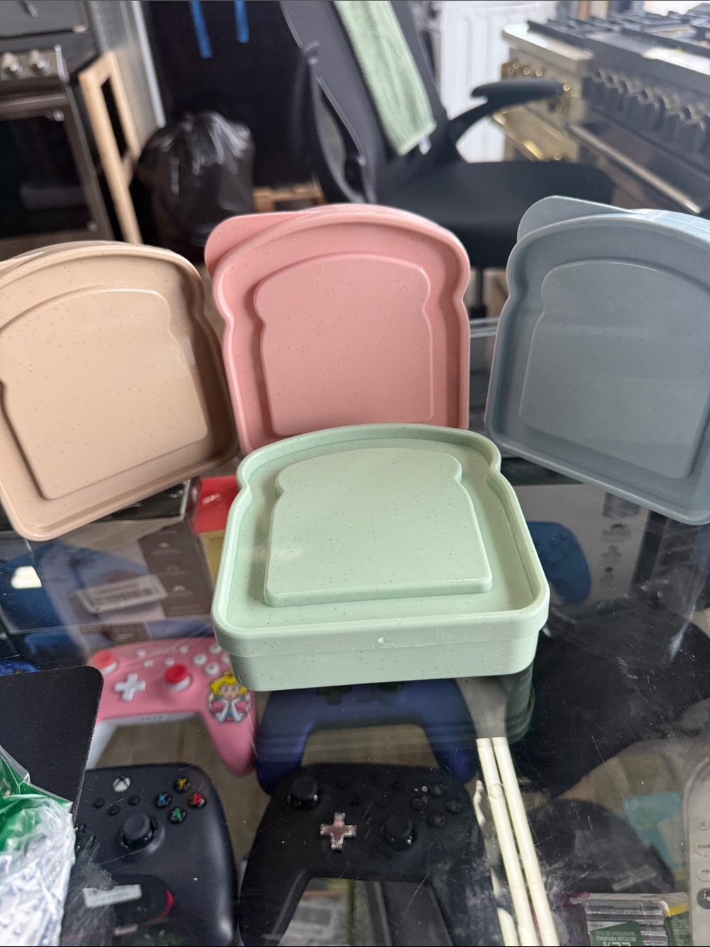 Kids Lunch Box - Pastel Mint Green Silicone Snack Container
